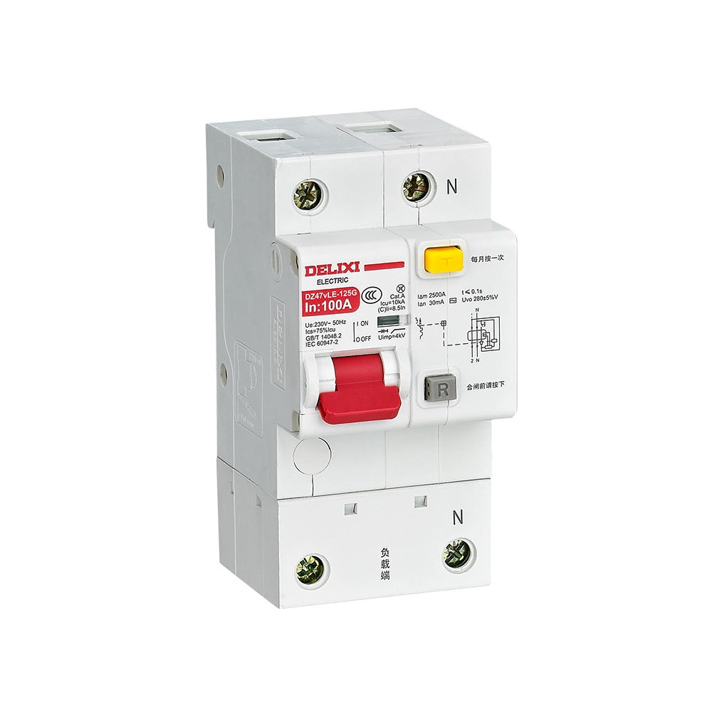 DZ47vLE-125 High-Current Earth Residual Current Circuit Breaker
